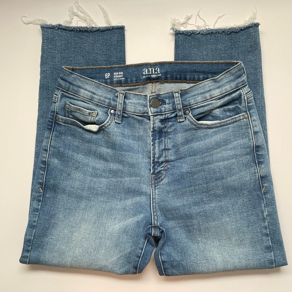 A.N.A. High Rise Straight Jean - Picture 1 of 9